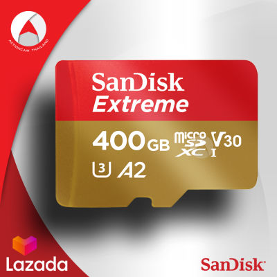 SanDisk Extreme microSDXC Card 400GB Read 160MB/s Write 90 Mb/s (SDSQXA1-400G-GN6MN) Memory เมมโมรี่ ไมโครเอสดี การ์ด แซนดิส ใส่ แท็บเล็ต โทรศัพท์ มือถือ Andriod Samsung Huawei OPPO Xiaomi กล้องแ