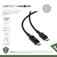 ACEFAST รุ่น Digital Display Bradied Charging Data Cable สายชาร์จสำหรับ iPhone / Android (USB-C to USB-C)