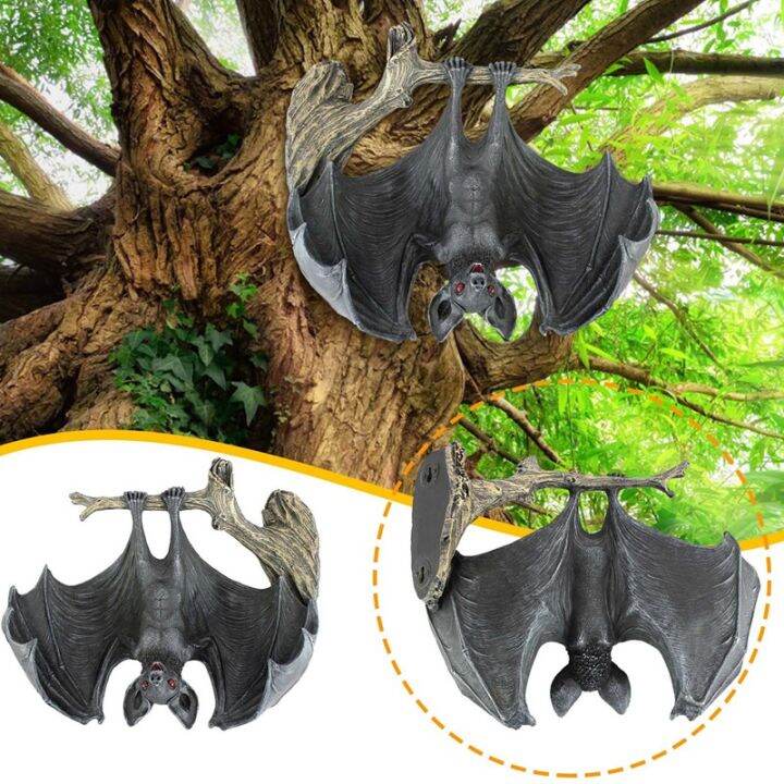 garden-statue-bat-tree-decorations-upside-down-bat-wall-tree-decor-resin-tree-ornaments-bat-outdoor-home-decor-pendant