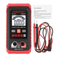 Habotest Ht123มัลติมิเตอร์แบบดิจิทัลเครื่องทดสอบมัลติมิเตอร์อัตโนมัติ2000นับ True Rms วัดความต้านทานแรงดันไฟฟ้า Ac/dc ทดสอบ Ncv