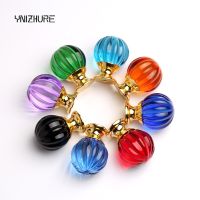 ▩№❄ 1 Pc 30mm Puxadores Pumpkin Ball Shape Crystal Glass Drawer Cabinet Knobs And Pull Handles Kitchen Door Wardrobe Hardware