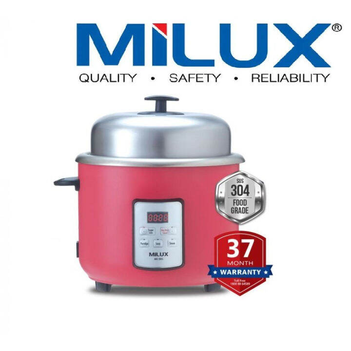 Milux 1.8L Sugar Less Rice Cooker MRC-180SL Healthy Rice Cooker Multi