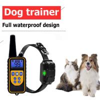 ZZOOI Waterproof Dog Stop Barking Rechargeable 800m Dog Electric Training Collars 100 Gears Adjustable Kits for Medium Large Breed