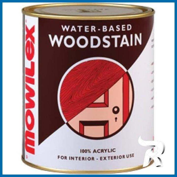 MOWILEX WOODSTAIN PERNIS VARNISH KAYU WATERBASED 1KG RELECK