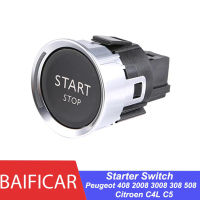 Baificar ของแท้46 Pin เครื่องยนต์ Starter Stop ปุ่มสวิทช์96777946สำหรับ Peugeot 408 2008 3008 308 508 Citroen C4L Picasso C5