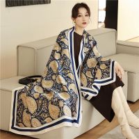 ▼● 2022 New Design Brand Silk Scarves Summer Women Shawls And Wraps Print Hijabs Scarfs Foulard Femme Pashmina Beach Stoles Luxury