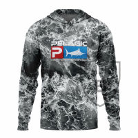 2023ใหม่ Pelagic ตกปลาเสื้อผู้ชายแขนยาวป้องกันรังสียูวีเสื้อยืดแห้งเร็ว Upf 50อาทิตย์หลักฐานตกปลาเสื้อผ้า