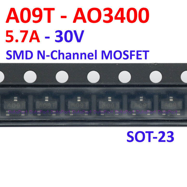 thumbnail image 2 of 20pcs AO3404 A49T SOT-23 N-Channel MOSFET Transistor – 5.8A 30V SMD Power FET 2 of 3