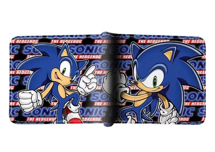 New Sonic Characters Pattern SONIC THE HEDGEHOG Wallet Sonikku za  Hejjihoggu