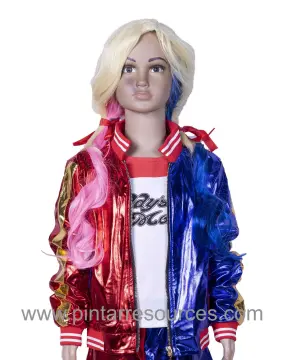 Women Girls Harley Quinn Cosplay Costumes Halloween Jocker Jacket