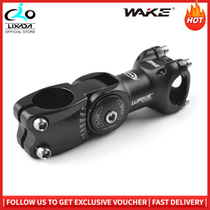 31.8x90mm 60 Degree Adjustable Bike Stems Aluminum Alloy Stems MTB