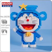 Balody 16235 Zodiac Anime Doraemon Aquarius Cat Robot Animal Pet DIY Mini Diamond Blocks Bricks Building Toy for Children no Box