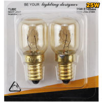 [Big Houses] 2pcs 15/25W 220V E14 300องศา High Temperature resistant เตาอบไมโครเวฟ