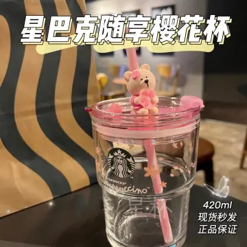 Starbucks China Enjoy Frappuccino Glass Straw Cup