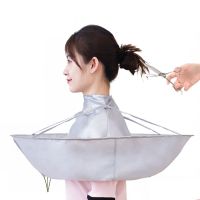 Waterproof Hair Cutting Cape Haircut Apron Cloak Umbrella Salon Barber Tool Hairdressing Beard Hair Catcher Foldable Bath Acc