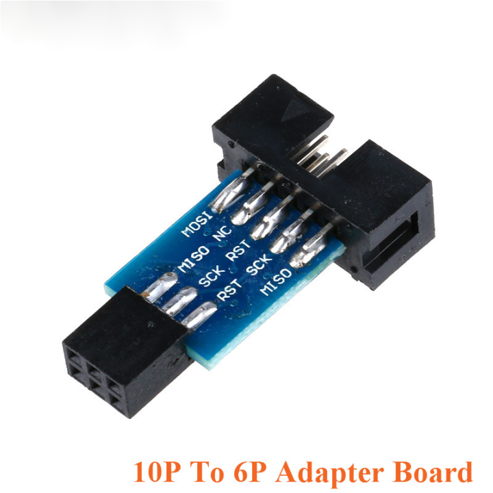 usbasp-usbisp-avr-โปรแกรมเมอร์-usb-isp-usb-asp-atmega8-atmega128รองรับ-win7-64-10pin-โมดูลลวด10pin-ถึง6-pin-adapter-board