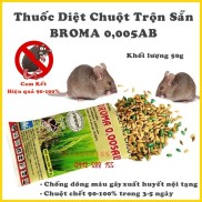 Thuốc Diệt Chuột Dạng Lúa Broma 0.005AB - Gói 50g - Mùi Thơm Dụ Chuột