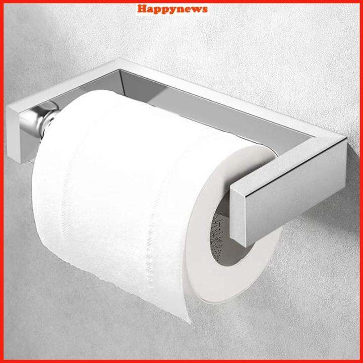 Stainless Steel Toilet Paper Holder Spring Loaded Tissue Paper Roll