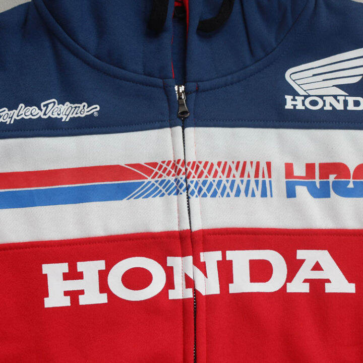 honda-hrc-hoody-เสื้อแจ็คเก็ตซิป-unisex-รถจักรยานยนต์รถจักรยานยนต์ชุดแข่งรถ-zipper-hooded-ขนแกะเสื้อกันหนาวลำลอง01010201