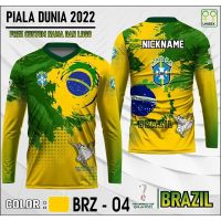 (All sizes are in stock)   2023 Brazil World Cup T SHIRT  (You can customize the name and pattern for free)