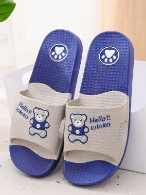 Lulu better cool slippers male summer slippers indoor anti-skid bathroom slippers that occupy the home household thick bottom female sandals male slippers