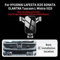 ที่วางโทรศัพท์ในรถสำหรับ HYUDNAI Tuscson L Santafe Customo Ix25อีลานตร้าโซนาต้า Ix35 LAFESTA คลิปหมุนได้