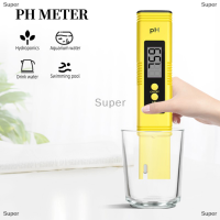 Super เครื่องวัดค่า pH ดิจิตอลความแม่นยำสูง LCD Aquarium Water Acid PH Tester เครื่องวิเคราะห์สระว่ายน้ำ