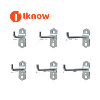 I Know 5-Pack เหล็กชุบสังกะสี Pegboard Hook Hole Board Hook