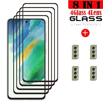 For Samsung Galaxy S21 FE Glass Samsung S21 FE Tempered Glass Full Glue Cover Screen Protector For Samsung S21 FE 5G Camera Film