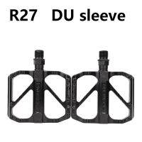 1คู่แป้นจักรยาน R27 /R67อะลูมินัมอัลลอย DU Bushing กันลื่นสำหรับจักรยานพับได้เสือภูเขาเครื่องมือขี่จักรยานแป้นเหยียบฟรีสำหรับซ่อม