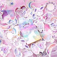 46pcs/pack Lovely Unicorn Paper Sticker Decoration DIY Album Diary Scrapbooking Label Sticker Cute Stationery Stickers