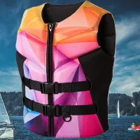 Life Jacket for Adult Super Buoyancy Premium Neoprene Life Jackets Surf Raft Wading Kayak Jet Ski Water Sport Swim Life Vest  Life Jackets