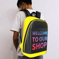 Women Men New LED Display Screen Backpack Business Travel Laptop Bag Smart Wireless Wifi App Control Multi-function School Bags