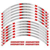 ลายทางขอบล้อรถจักรยานยนต์เทปสะท้อนแสงสติ๊กเกอร์แต่งล้อสำหรับ1200/S/R 821 796 696 1000 S4R S4 400 620 695-(12ชิ้น/เซ็ต)
