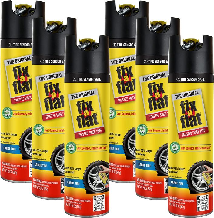 Fix-A-Flat S60430-6PK Aerosol Emergency Flat Tire Repair and