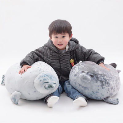 20-80cm Huge Cute Sea Lion Plush Toys Soft Seal Plush Stuffed Sleep Dolls Simulated 3D Novelty Throw Pillows Gift for Children