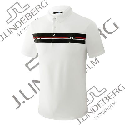 Golf short-sleeved t-shirt mens summer printed fashion sports golf ball clothes Polo shirt tops golf