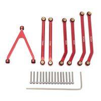 CNC High Clearance Chassis Link Rod Set for Axial SCX24 AXI00001 C10 AXI00002 JEEP AXI00006 Bronco 1/24 RC Car Parts