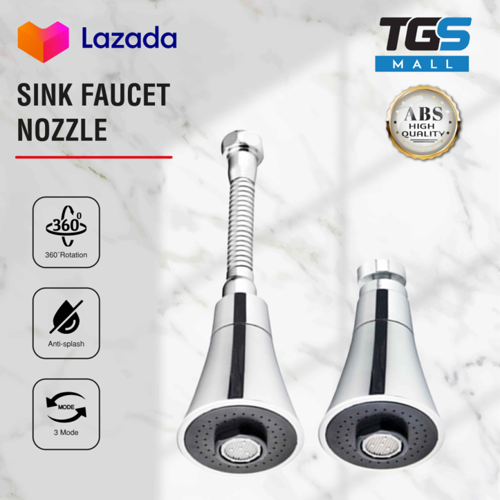 Adjustable Sink Faucet Nozzle Kitchen Rotating Water Tap_TGS Mall Lazada
