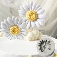 【lz】✽  3D Daisy Flower Mold Sun Silicone Mold Aromaterapia Epoxy Soap Candle DIY Decoração Ferramentas de cozimento para bolos