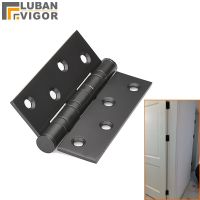 High quality Black4 inch Stainless steel wooden door hinge With bearingQuiet and durable3pcs/package Door Hardware