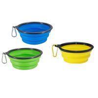 3-Pack Big Size Collapsible Dog Bowl Pet Folding Bowl Portable Dog Food Basin Foldable Expandable Cup Dish for Pet Food Water Feeding Portable Travel