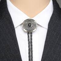 Western Cowboy Tie ชุด Vintage รูปแบบ Totem หนัง Lapel สายไฟ