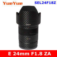 สำหรับ E 24มิลลิเมตร F1.8 ZA SEL24F18Z ป้องกันรอยขีดข่วนกล้องเลนส์สติ๊กเกอร์เสื้อห่อฟิล์มป้องกันร่างกายป้องกันผิวปก1.824