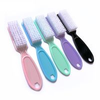 12pcs Nail Brush Cleaning Remove Dust Powder Plastic Cleaner for Acrylic UV Gel Nails Art Manicure Nail Care Accessories