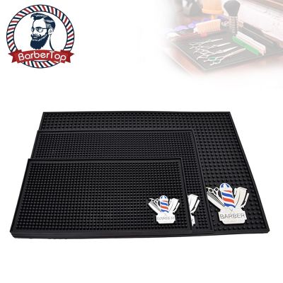 【YF】 Barbertop PU Non-Slip Hairdresser Tools Soft Anti-Skid Mat Cushion For BarberShop Hair Salon Clipper Clip Scissors Comb Pad