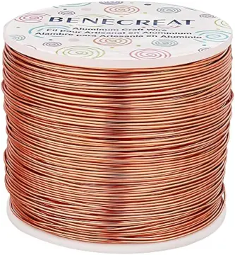 BEADNOVA 26/22/20Gauge Tarnish Resistant Bare Copper Wire For Jewelry Making  (11/5/3.3 Yards Each, 2 Rolls Pack)
