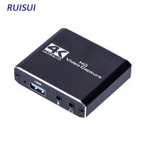 4K HDMI-Compatible Video Capture Card Live Recording Box 4K USB 3.0 Video Card for Game Live Streaming for PS4 Computer Phones