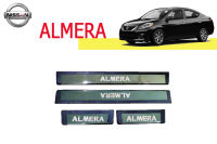 Nissan Almera ชายบันได ชุบ+ดำด้าน