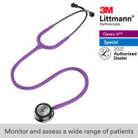 3M Littmann Classic III Stethoscope, 27 inch, #5865 (LavenderTube, Mirror-Finish Chestpiece, Stainless Stem &amp; Eartubes)